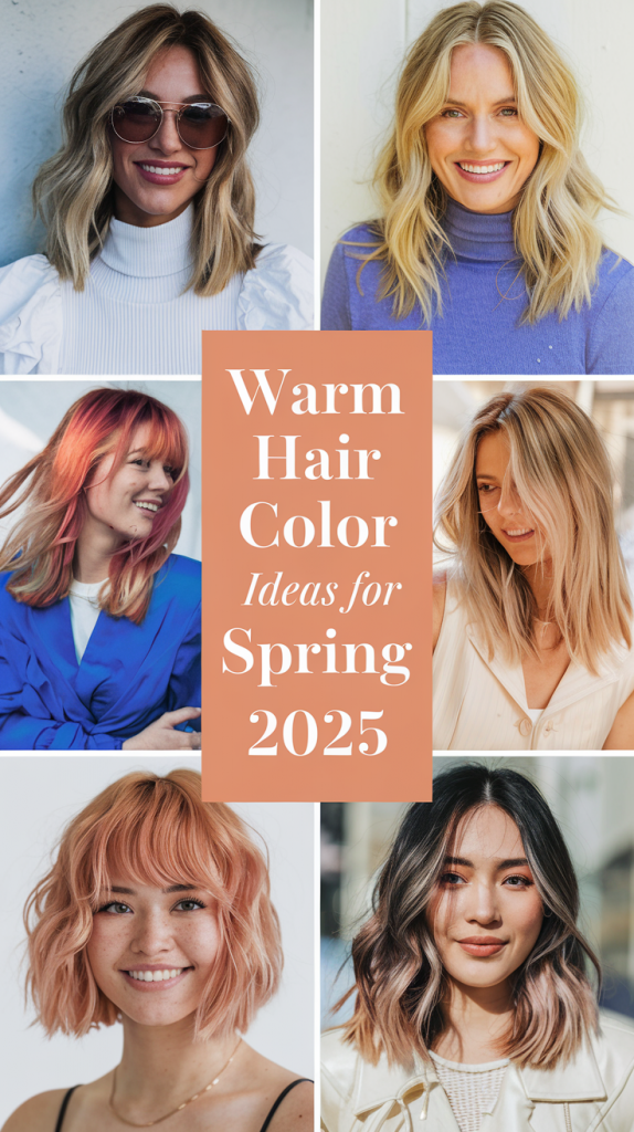 Spring Warm Hair Color Ideas 2025: Embrace Bright and Soft Palettes