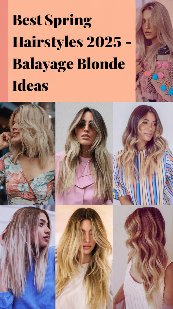 Spring Balayage Blonde Hair Color Ideas 2025 – Stunning Trends for All Hair Types