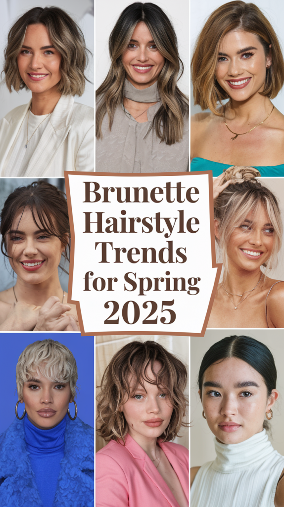 Spring Highlights for Brunettes 2025: Trendy Hairstyle Ideas You’ll Love