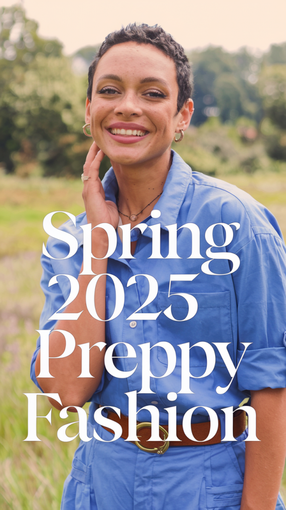 Preppy Spring Outfits 2025: Chic Knit Sweaters and Light Denim Ideas