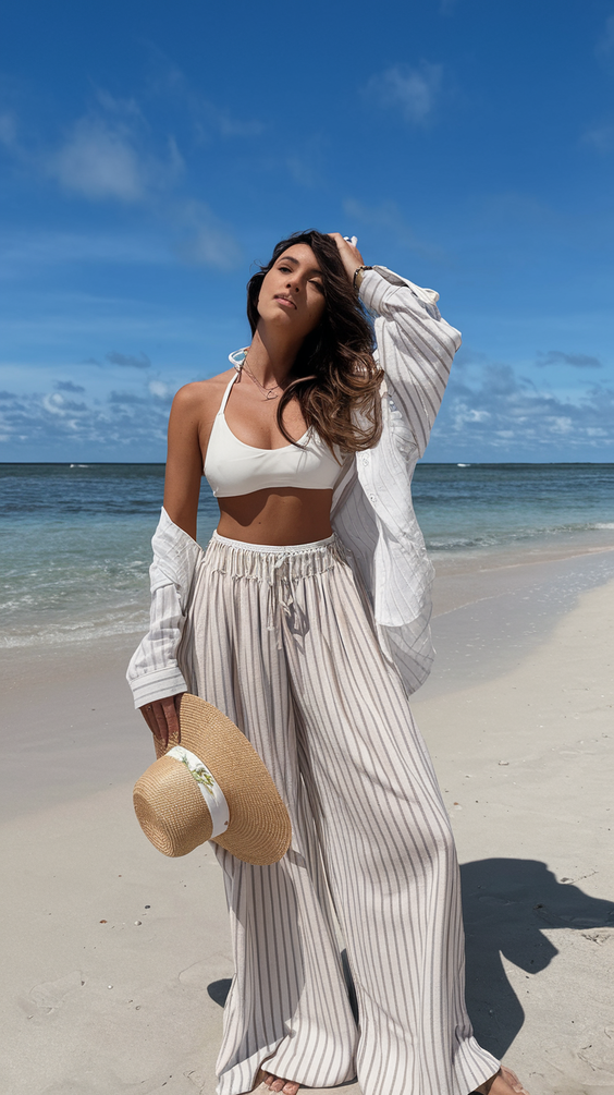 Beach Outfits Women Ideas 2025: Chic & Modest Vacation Looks