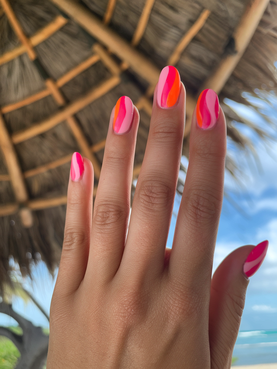 Cute Spring Break Nails 2025 – Fun & Bright Acrylic Designs