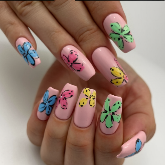 Spring Acrylic Nails Ideas 2025 – Trendy Designs, Colors & Styles