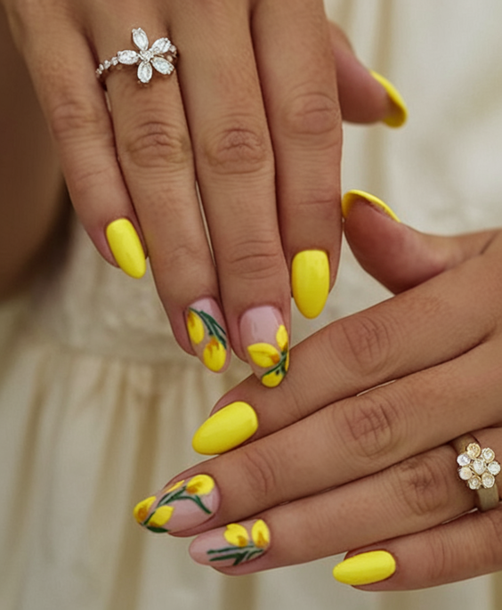 Brighten Your Look: Yellow Spring Nails Ideas for 2025 – Trendy and Vibrant