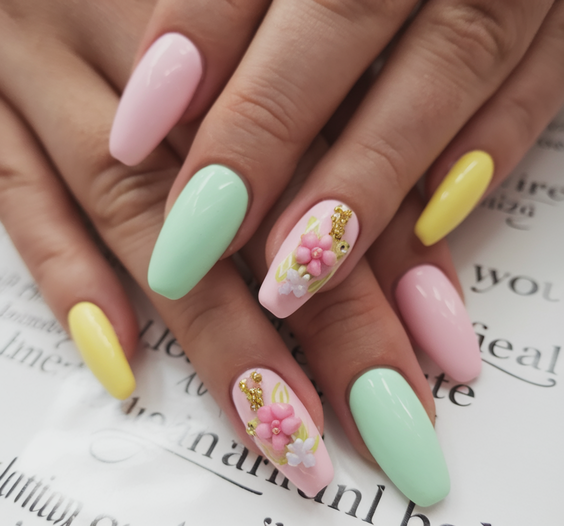 Easter Nails Color Ideas 2025 – Pastel, Floral & Egg-Inspired Designs