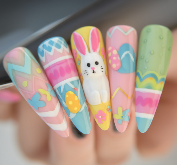 Cute Easter Nail Art Ideas 2025: Adorable Pastel & Bunny Designs