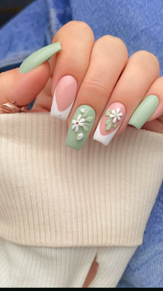 Green Spring Nails Ideas 2025 – Trendy Designs for March & Beyond