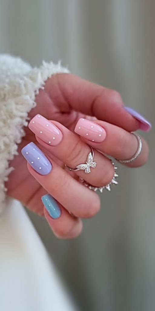 April Nails Color Ideas 2025 – Trendy Short, Solid, and Pastel Designs