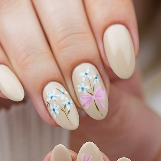 White Spring Nails Ideas 2025 – Trendy Pastel & Minimal Designs