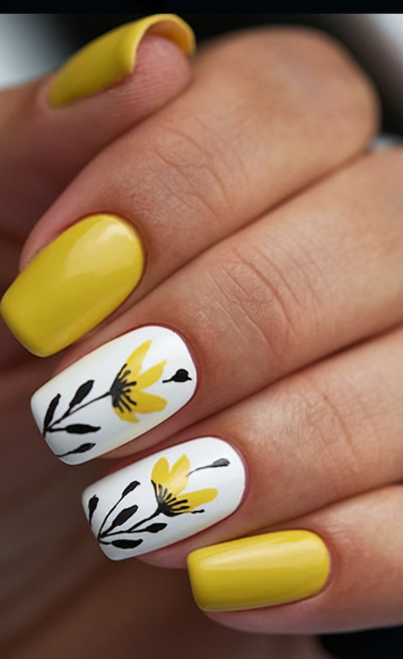 Brighten Your Look: Yellow Spring Nails Ideas for 2025 – Trendy and Vibrant