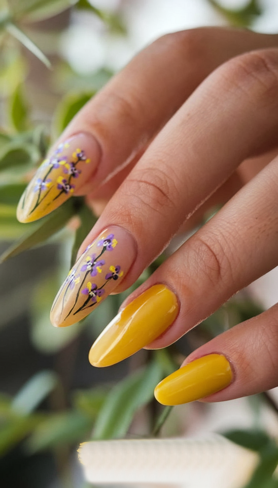 Explore Top Spring Summer Nails Ideas 2025: Pink Florals and Bunny Themes.