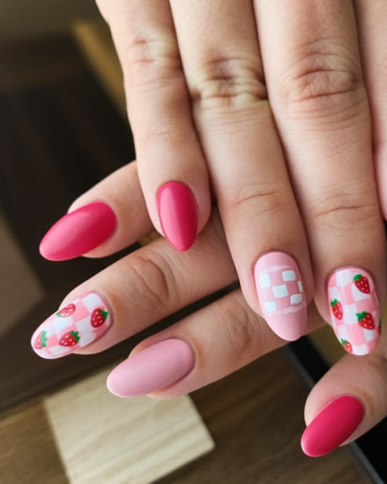 Explore Top Spring Summer Nails Ideas 2025: Pink Florals and Bunny Themes.