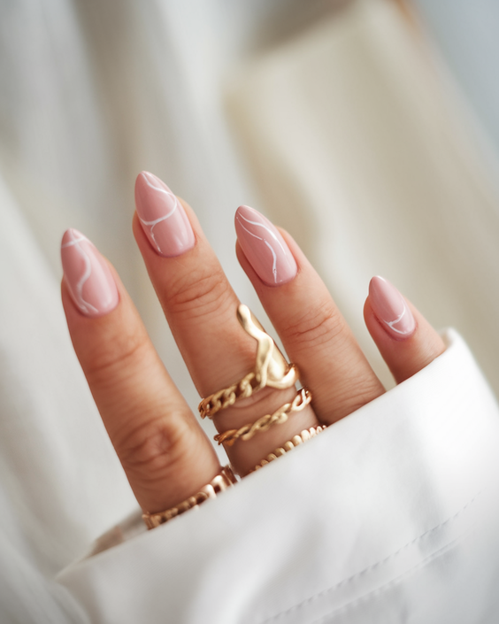 Spring Nude Nails 2025: Trendy Almond & Short Square Styles