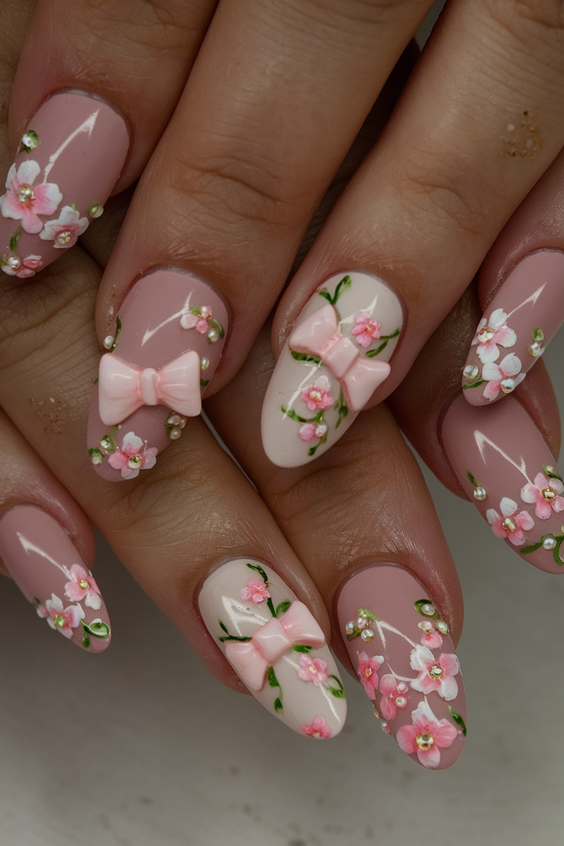 Spring Nail Art Designs 2025 – Fresh Short Gel & Acrylic Trends