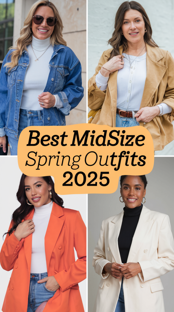 Spring Midsize Fashion Outfits Inspo 2025 – Trendy Looks & Styling Tips