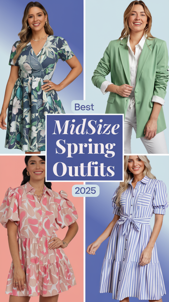 Spring Midsize Fashion Outfits Inspo 2025 – Trendy Looks & Styling Tips