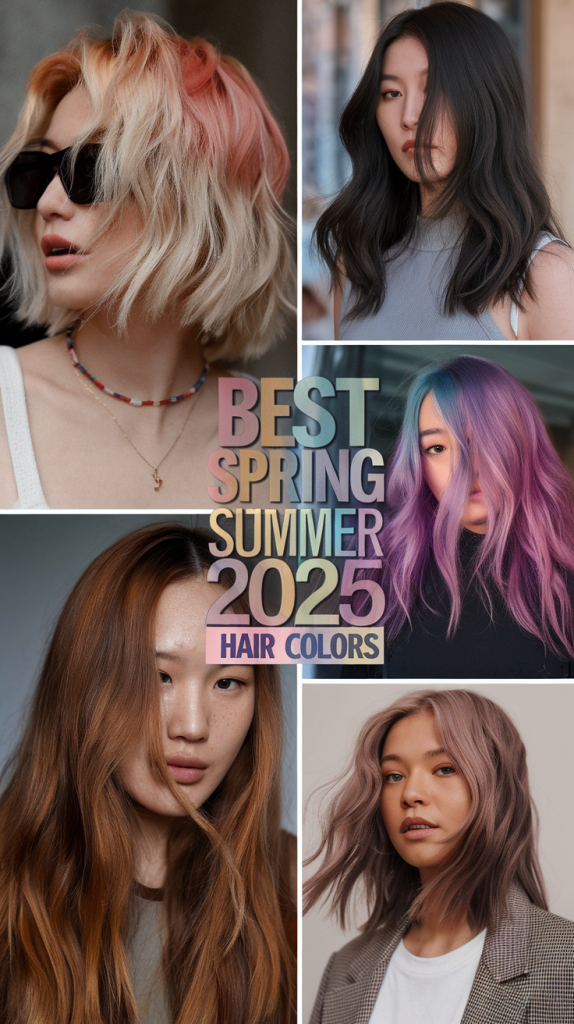 Spring Summer 2025 Hair Colors: Blondes, Brunettes & Fun Highlights