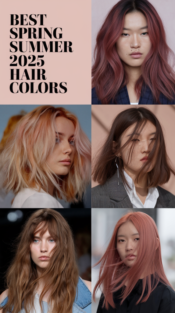 Spring Summer 2025 Hair Colors: Blondes, Brunettes & Fun Highlights