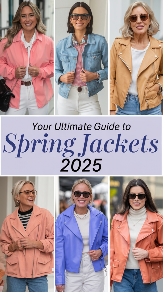 Spring Jacket Ideas 2025: Stylish Suede, Denim & Blazers for the Season