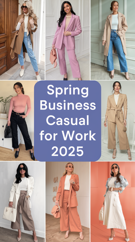 Spring Business Casual Outfits for Office Ideas 2025 – Chic & Professional Styles