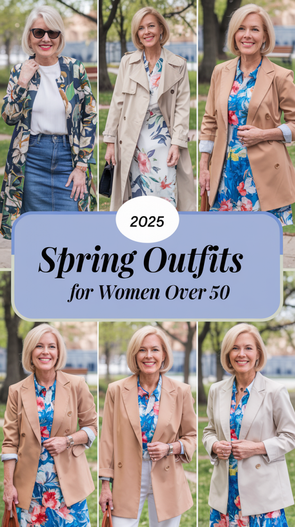 Spring Outfits for Women Over 50 – 2025 Trends in Casual Chic Fashion