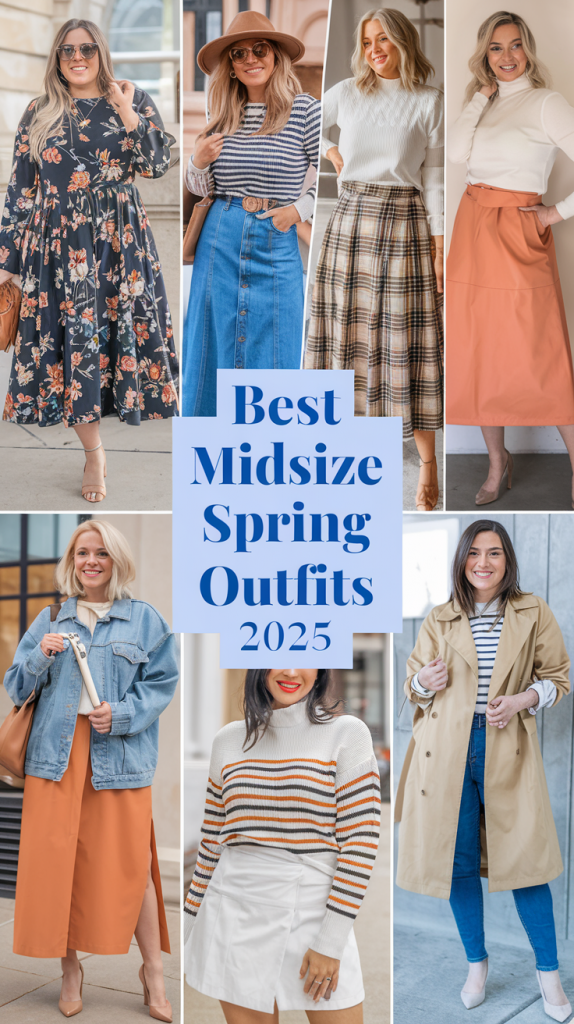 Spring Midsize Fashion Outfits Inspo 2025 – Trendy Looks & Styling Tips