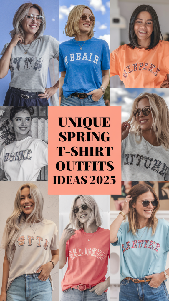 Refresh Your Wardrobe: Spring T-Shirt Outfits Ideas 2025 for Every Style