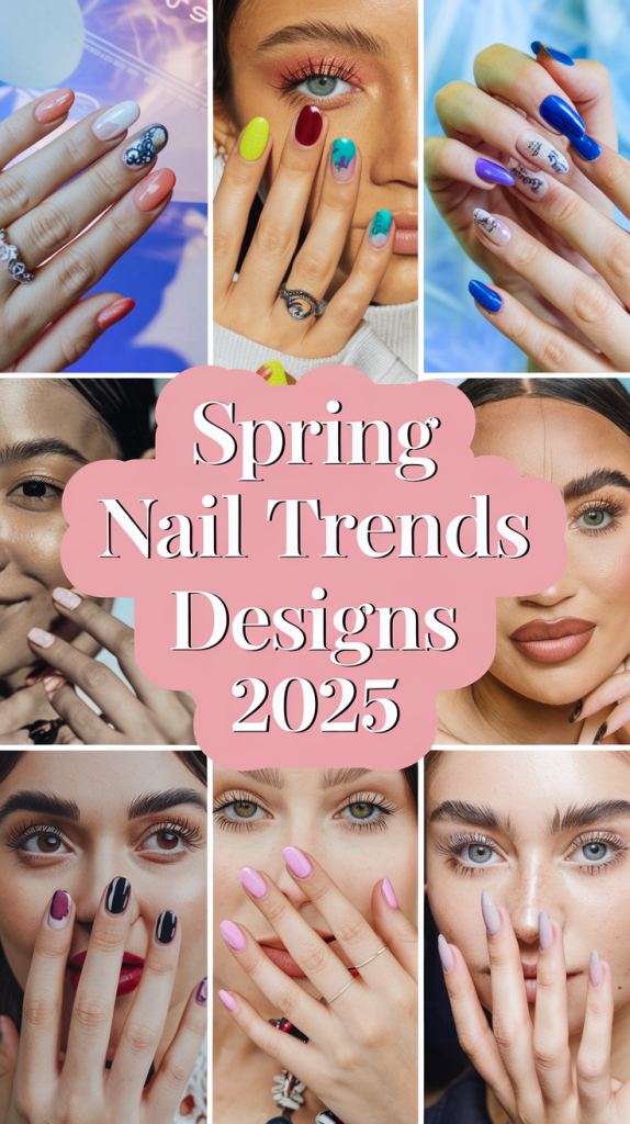 Spring Nails Colors Ideas 2025: Trendy Almond, Square & Coffin Styles