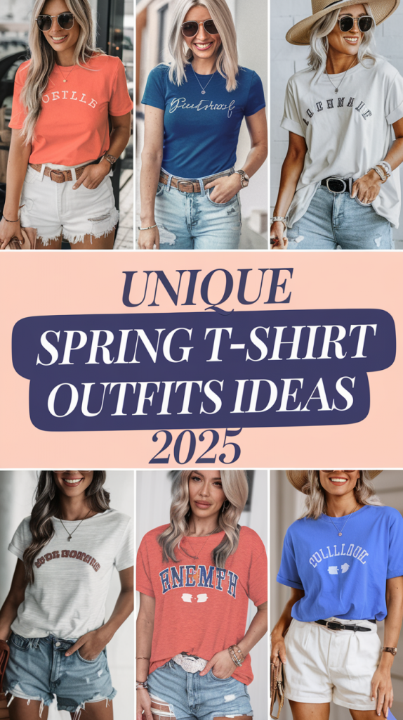 Refresh Your Wardrobe: Spring T-Shirt Outfits Ideas 2025 for Every Style