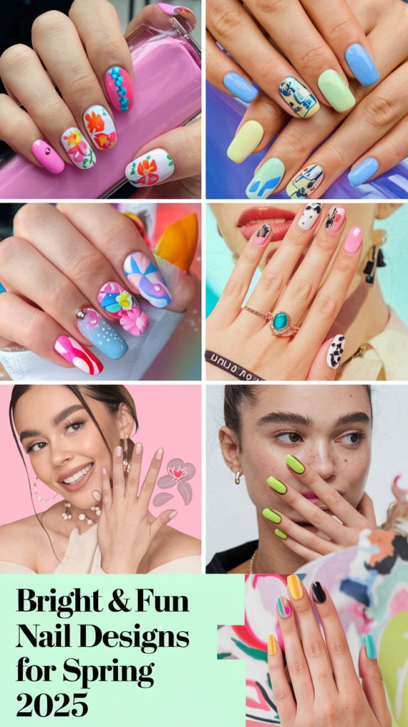 Cute Spring Break Nails 2025 – Fun & Bright Acrylic Designs