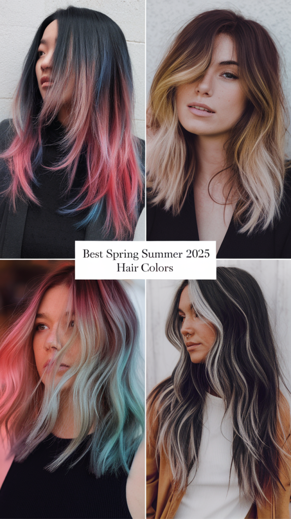 Spring Summer 2025 Hair Colors: Blondes, Brunettes & Fun Highlights