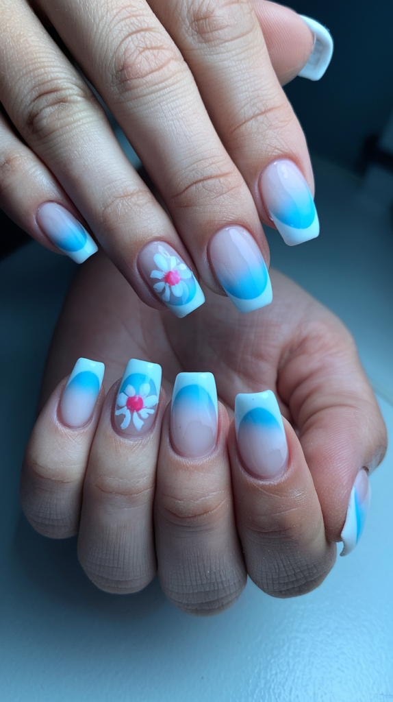 Explore Top Spring Summer Nails Ideas 2025: Pink Florals and Bunny Themes.