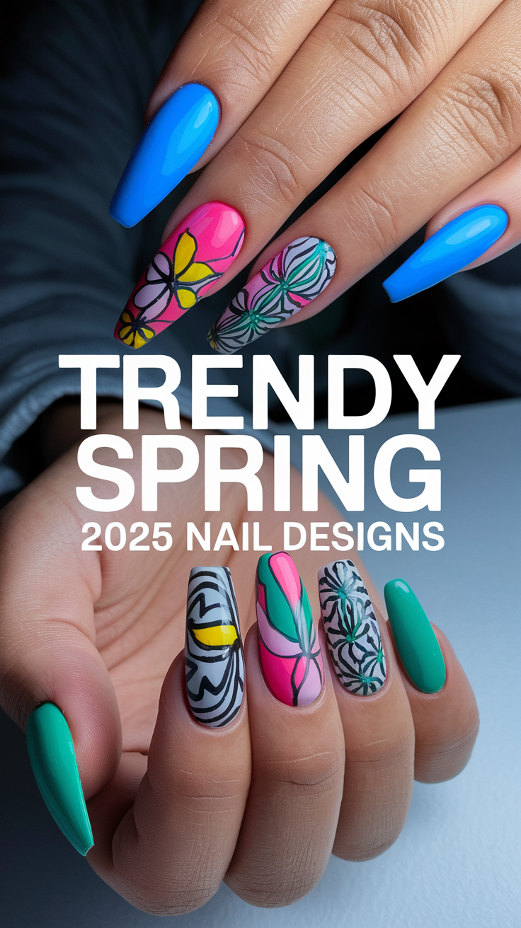 Spring Nail Art Designs 2025 - Fresh Short Gel & Acrylic Trends