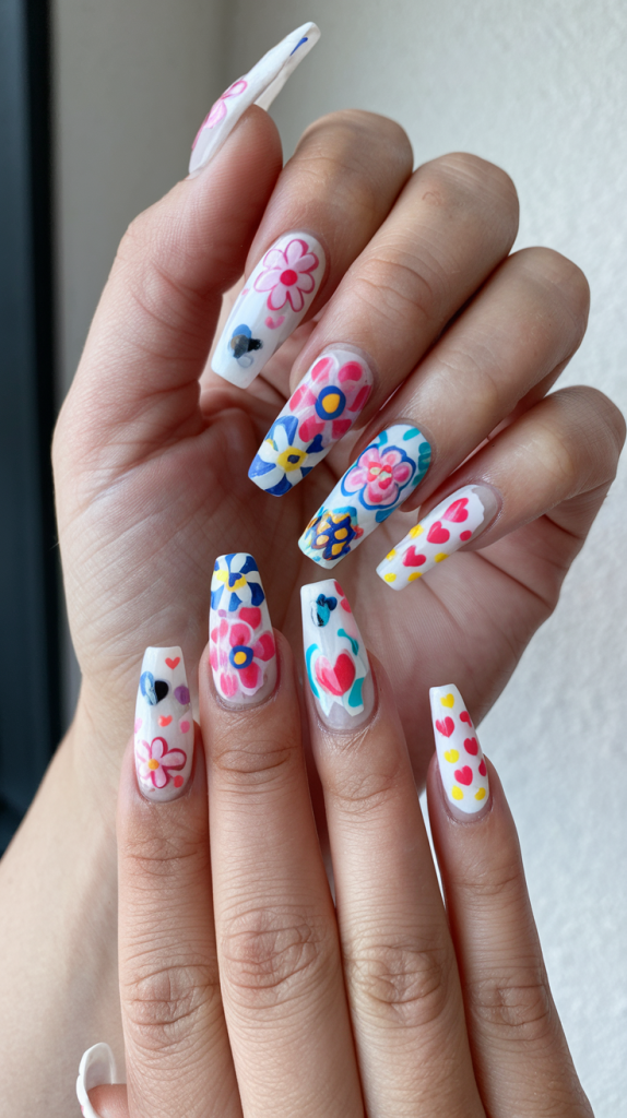 White Spring Nails Ideas 2025 – Trendy Pastel & Minimal Designs