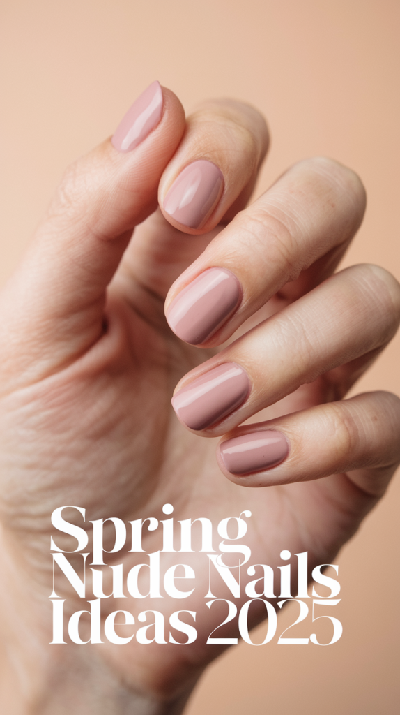 Spring Nude Nails 2025: Trendy Almond & Short Square Styles