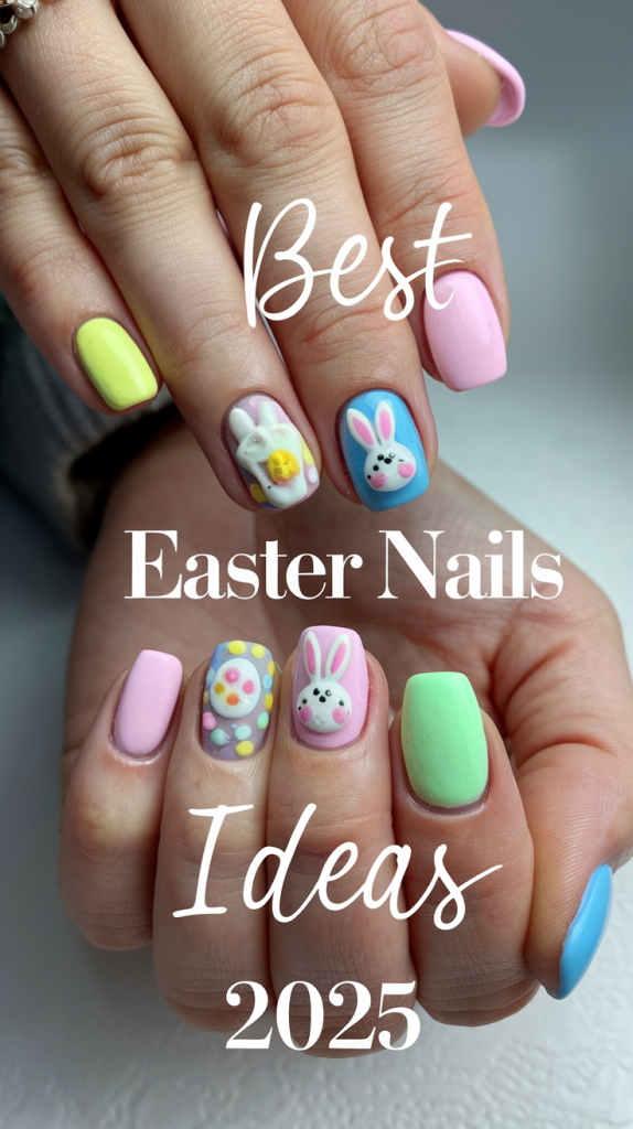 Easter Nails Ideas 2025: Cute Bunny & Pastel Designs for Spring