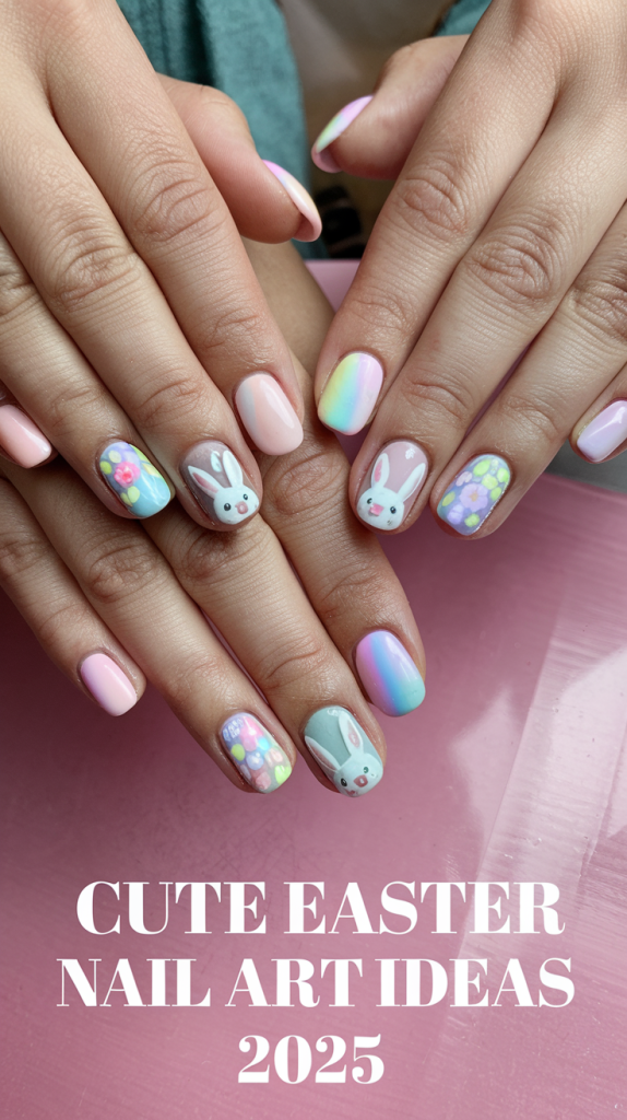 Cute Easter Nail Art Ideas 2025: Adorable Pastel & Bunny Designs