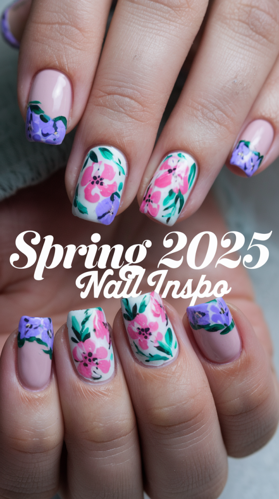 Spring 2025 Nail Inspo: Trendy Floral & Bold Designs