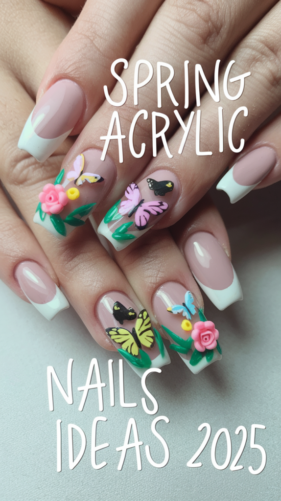 Spring Acrylic Nails Ideas 2025 – Trendy Designs, Colors & Styles