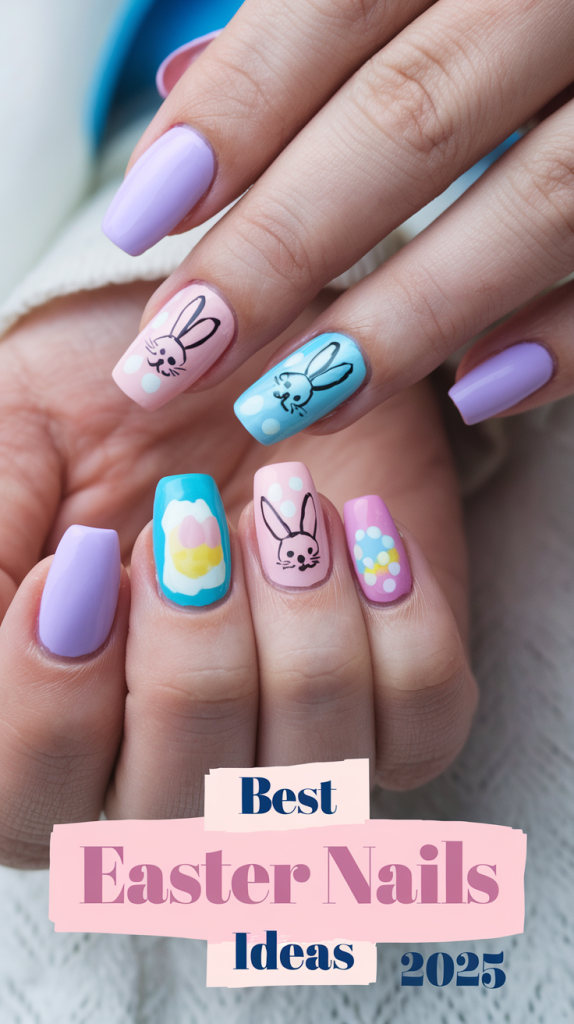 Easter Nails Ideas 2025: Cute Bunny & Pastel Designs for Spring