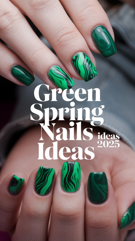 Green Spring Nails Ideas 2025 – Trendy Designs for March & Beyond