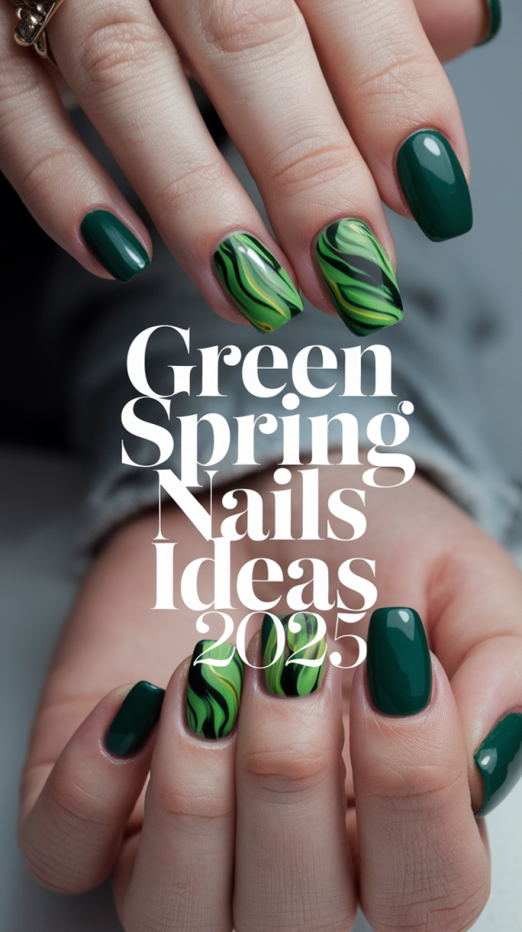 Green Spring Nails Ideas 2025 – Trendy Designs for March & Beyond