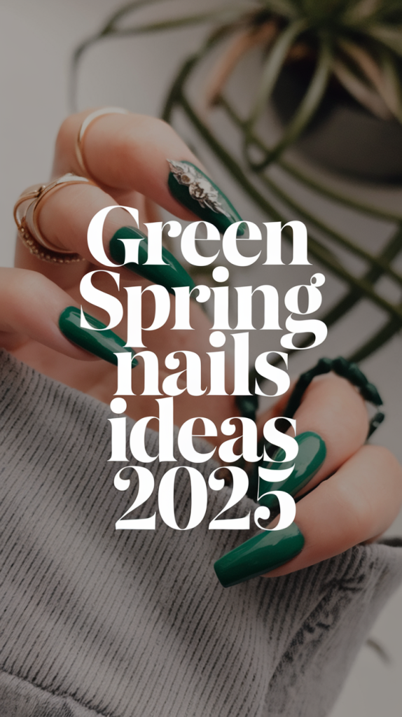 Green Spring Nails Ideas 2025 – Trendy Designs for March & Beyond