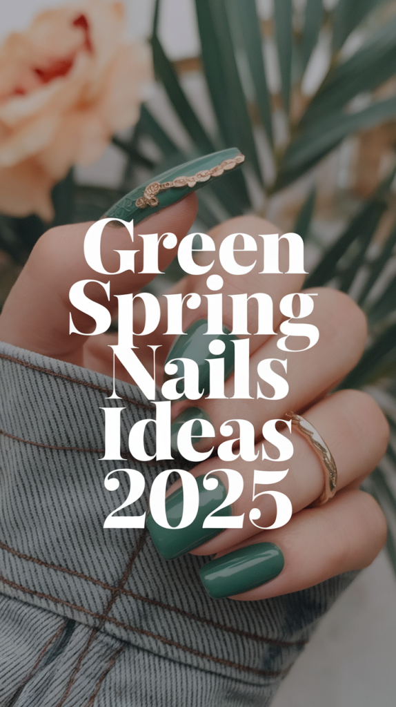 Green Spring Nails Ideas 2025 – Trendy Designs for March & Beyond