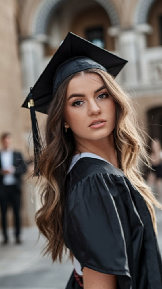 Graduation Hairstyles with Cap Ideas 2025 – Perfect Looks for Pictures