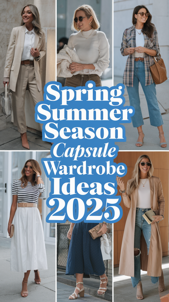 Spring Summer Season Capsule Wardrobe Ideas 2025 – Chic & Versatile Looks