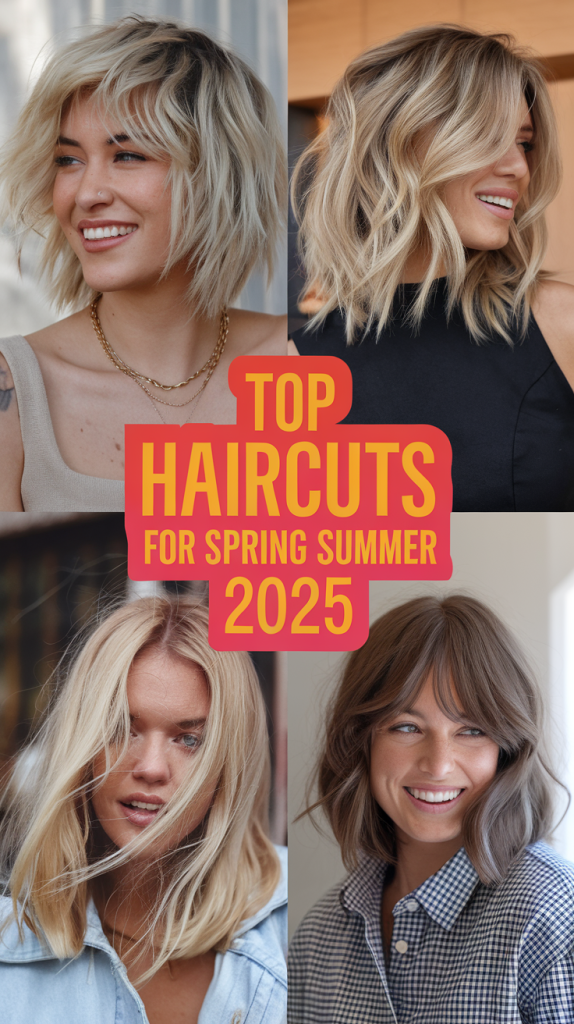 Spring Summer Season Haircuts Ideas 2025 – Trendy Cuts & Colors to Try