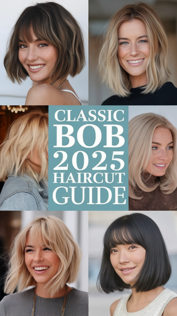 Classic Bob 2025 Haircut Trends: Sleek, Layered, Wavy, and Textured Styles for Every Face Shape