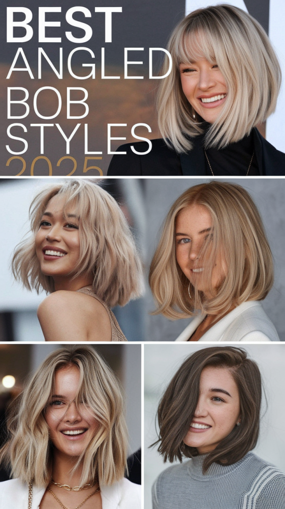 Discover the Latest Angled Bob Hairstyles 2025 - Explore New Trends and Styles!