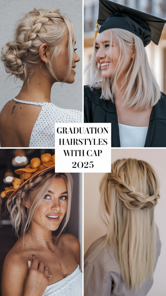 Graduation Hairstyles with Cap Ideas 2025 – Perfect Looks for Pictures